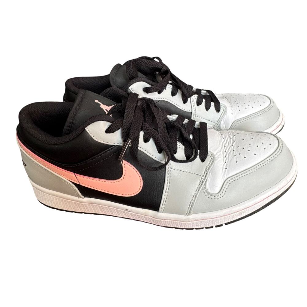 Nike Air Jordan 1 Low Grey Fog Bleached Coral Sneakers Men’s Size 10 553558-062 - Picture 5 of 9